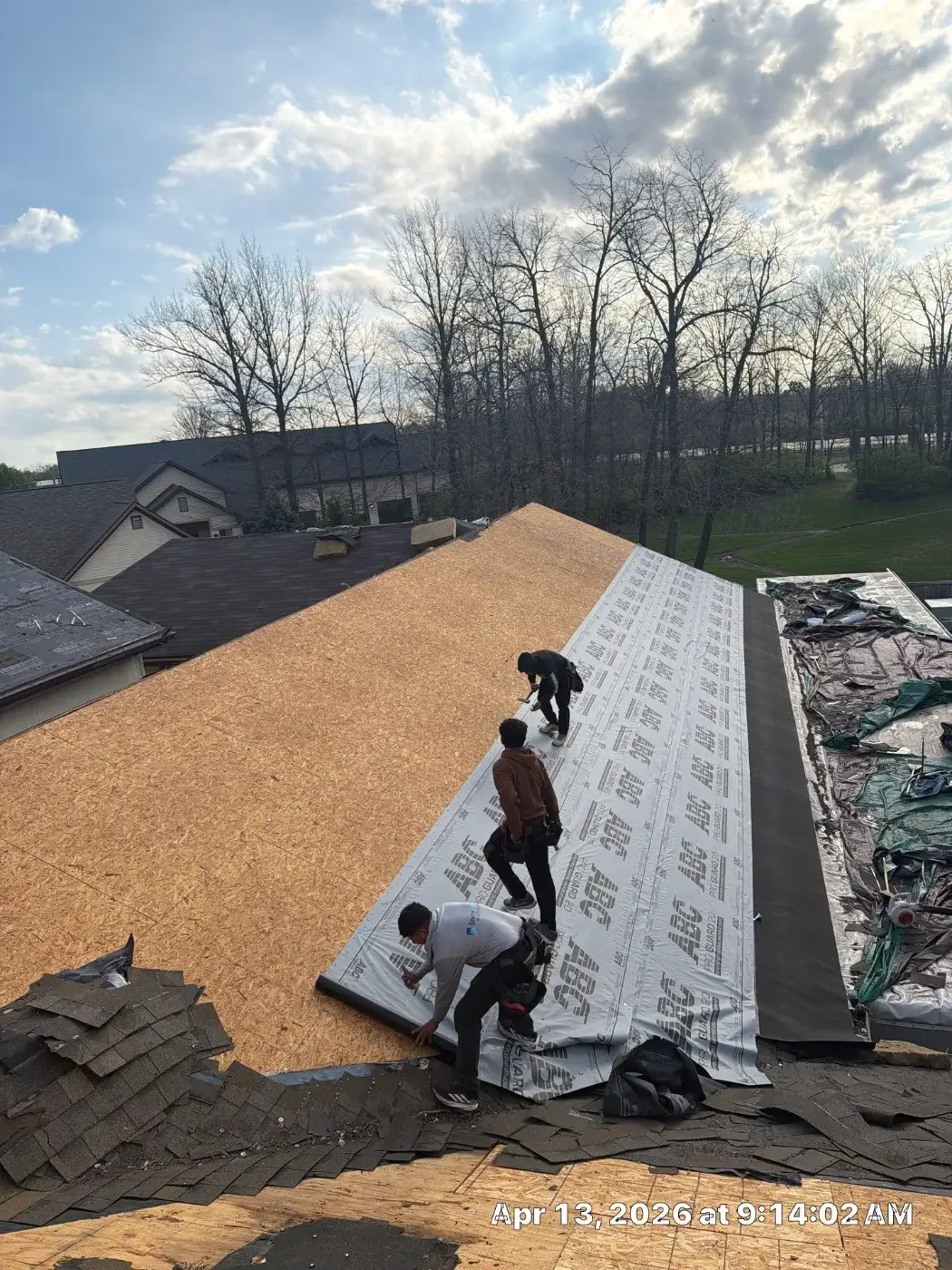 Commercial roof inspection documented in Center Grove